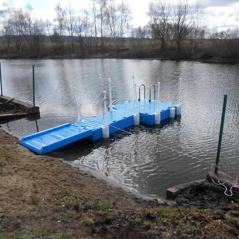 Фото-32138 Пластиковый понтон 200Х100Х40