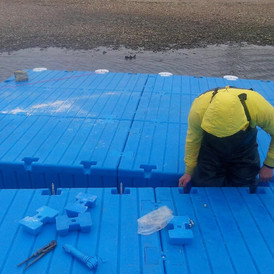 Фото-32114 Пластиковый понтон 200Х100Х40