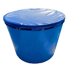 Купель пластиковая круглая 1200 л. с крышкой-тентом