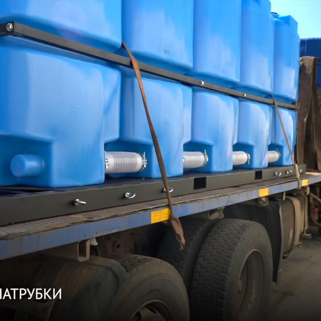 Фото-26462 Емкость ST 2000 литров с патрубками 100мм и с откидной крышкой