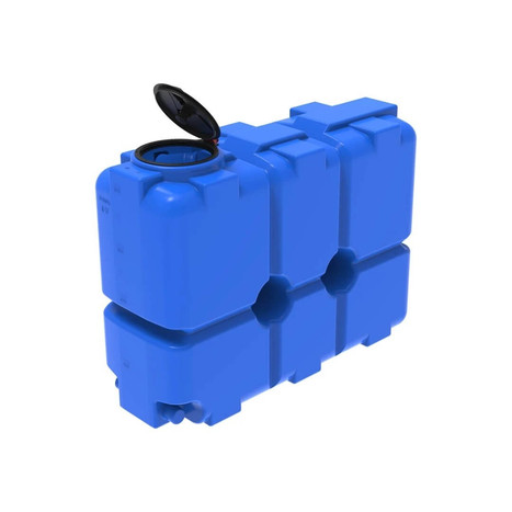 Фото-26442 Емкость ST 2000 литров с патрубками 100мм и с откидной крышкой