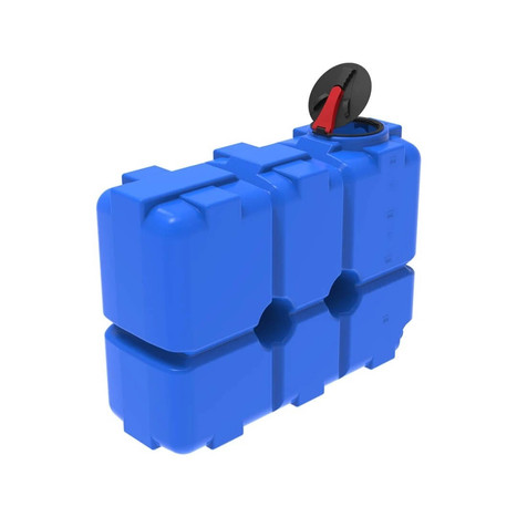 Фото-26430 Емкость ST 2000 литров с патрубками 100мм и с откидной крышкой