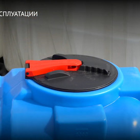 Фото-26470 Емкость ST 2000 литров с патрубками 100мм и с откидной крышкой