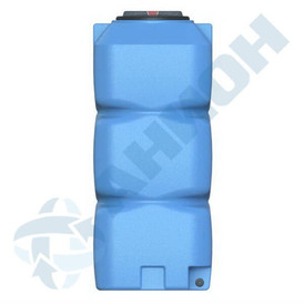 Фото-26514 Емкость прямоугольная вертикальная 800 литров с дыхательным клапаном и сливом