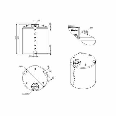 Фото-24994 Емкость Экопром TOR 10000 литров синяя