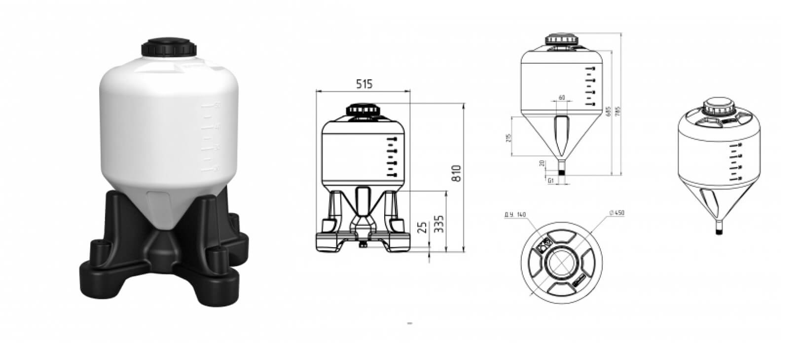Конструкция ПВХ емкостей для брожения