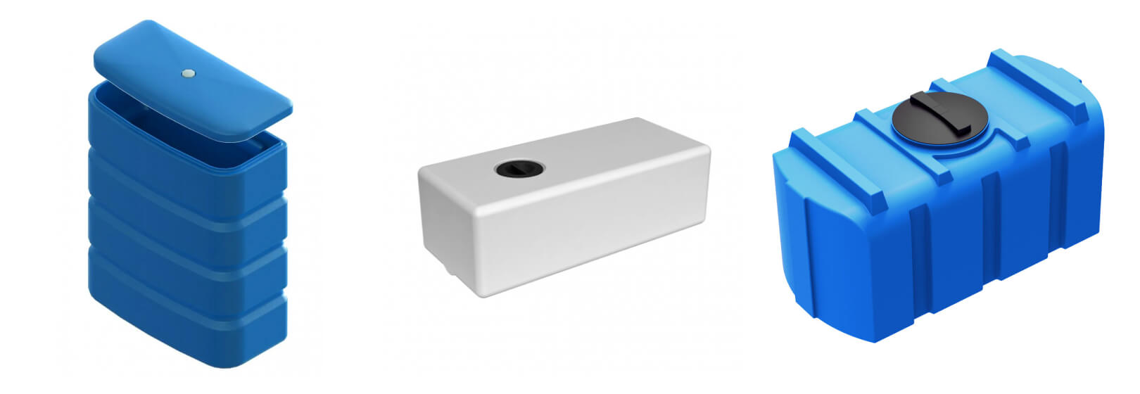 Виды прямоугольных пластиковых баков