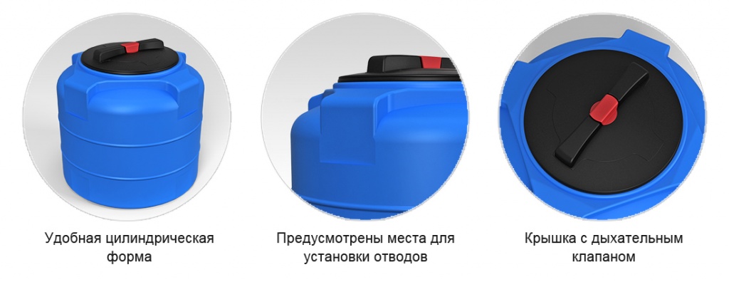 Емкость цилиндрическая общий вид