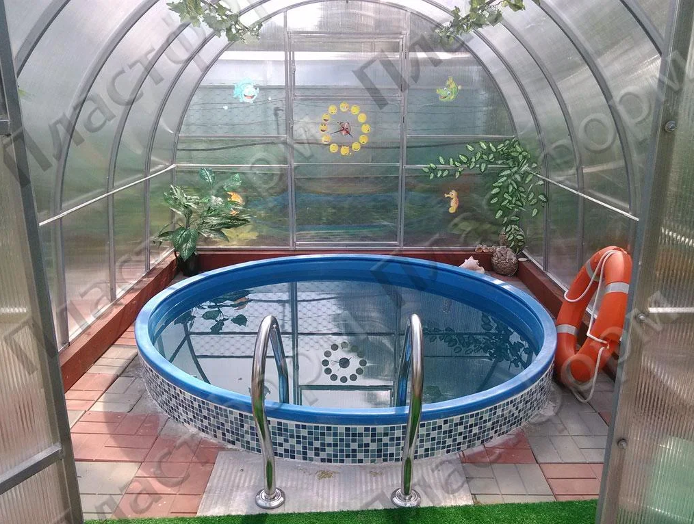 Пример установки купели в грунт